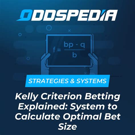 kelly criterion calculator sports betting.